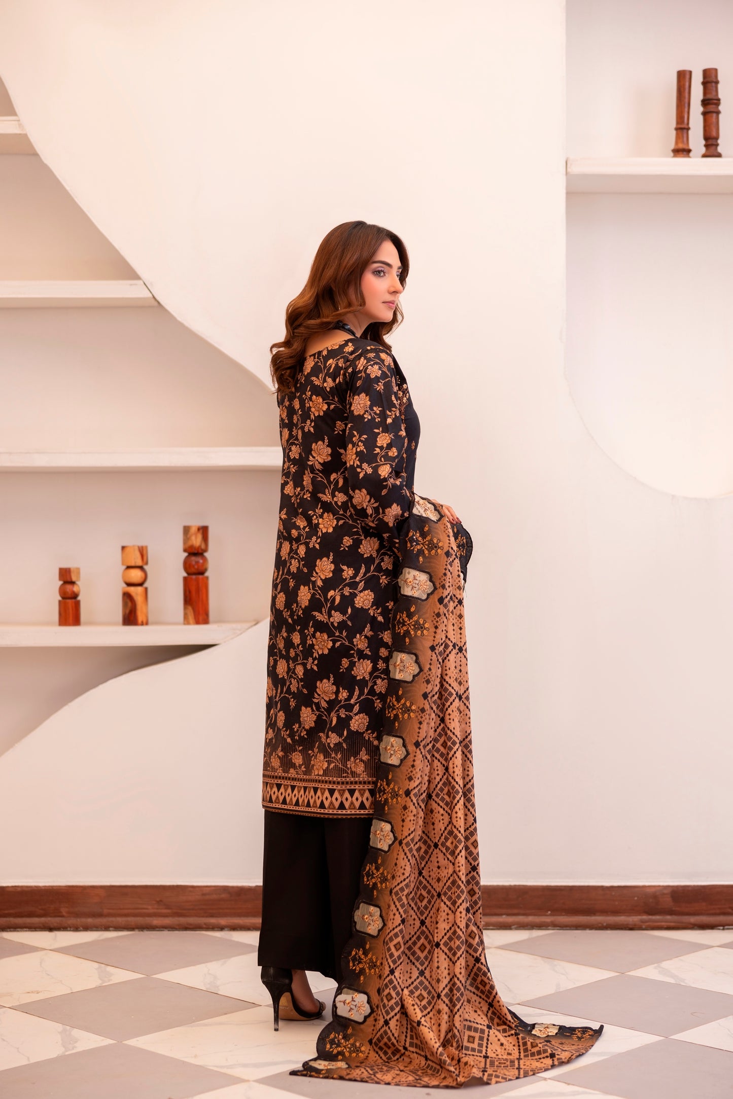 LZ0027 khadar suit Royal Embroidery Collection | 3-PCS | Unstitched