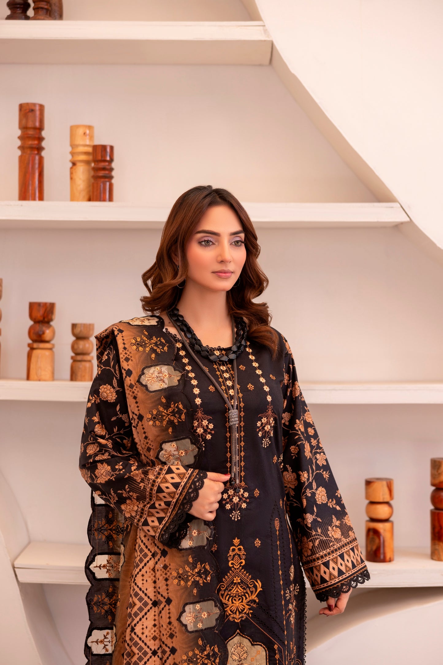 LZ0027 khadar suit Royal Embroidery Collection | 3-PCS | Unstitched