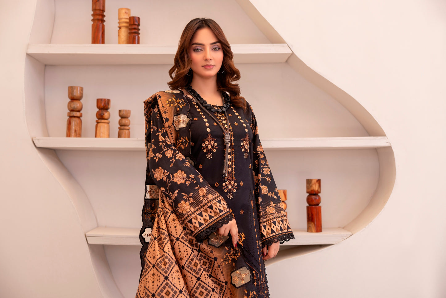 LZ0027 khadar suit Royal Embroidery Collection | 3-PCS | Unstitched