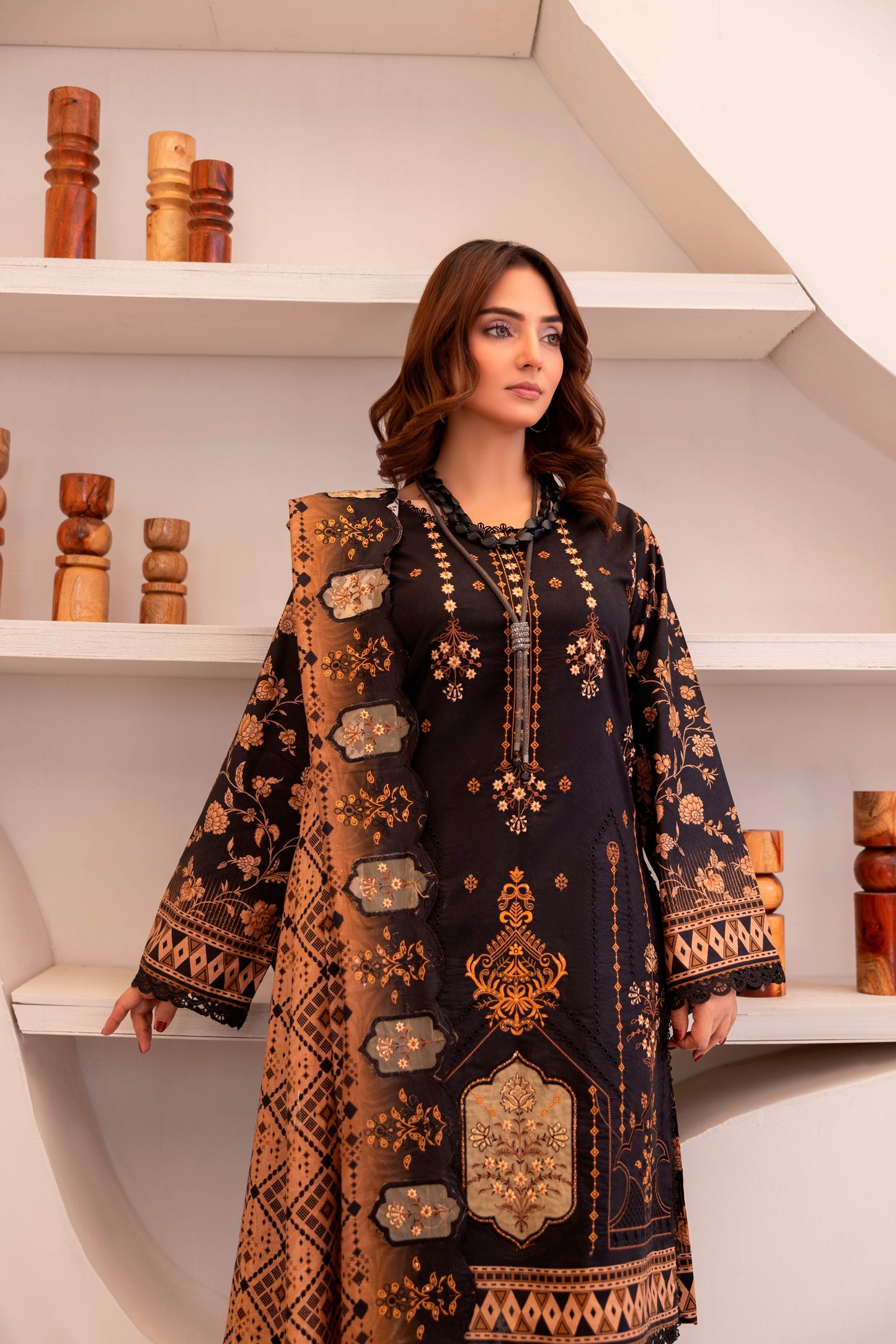 LZ0027 khadar suit Royal Embroidery Collection | 3-PCS | Unstitched