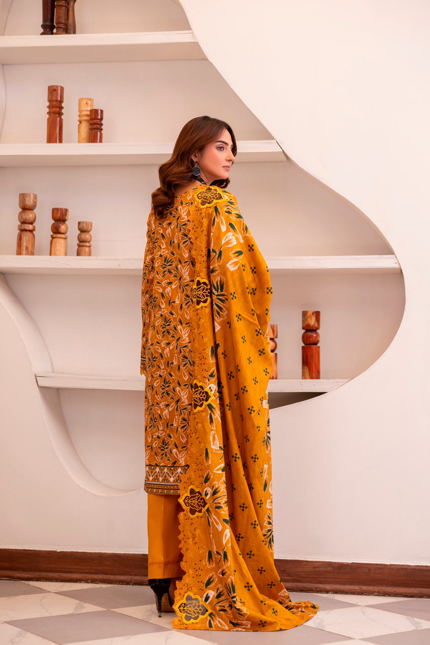 LZ0028 khadar suit Royal Embroidery Collection | 3-PCS | Unstitched