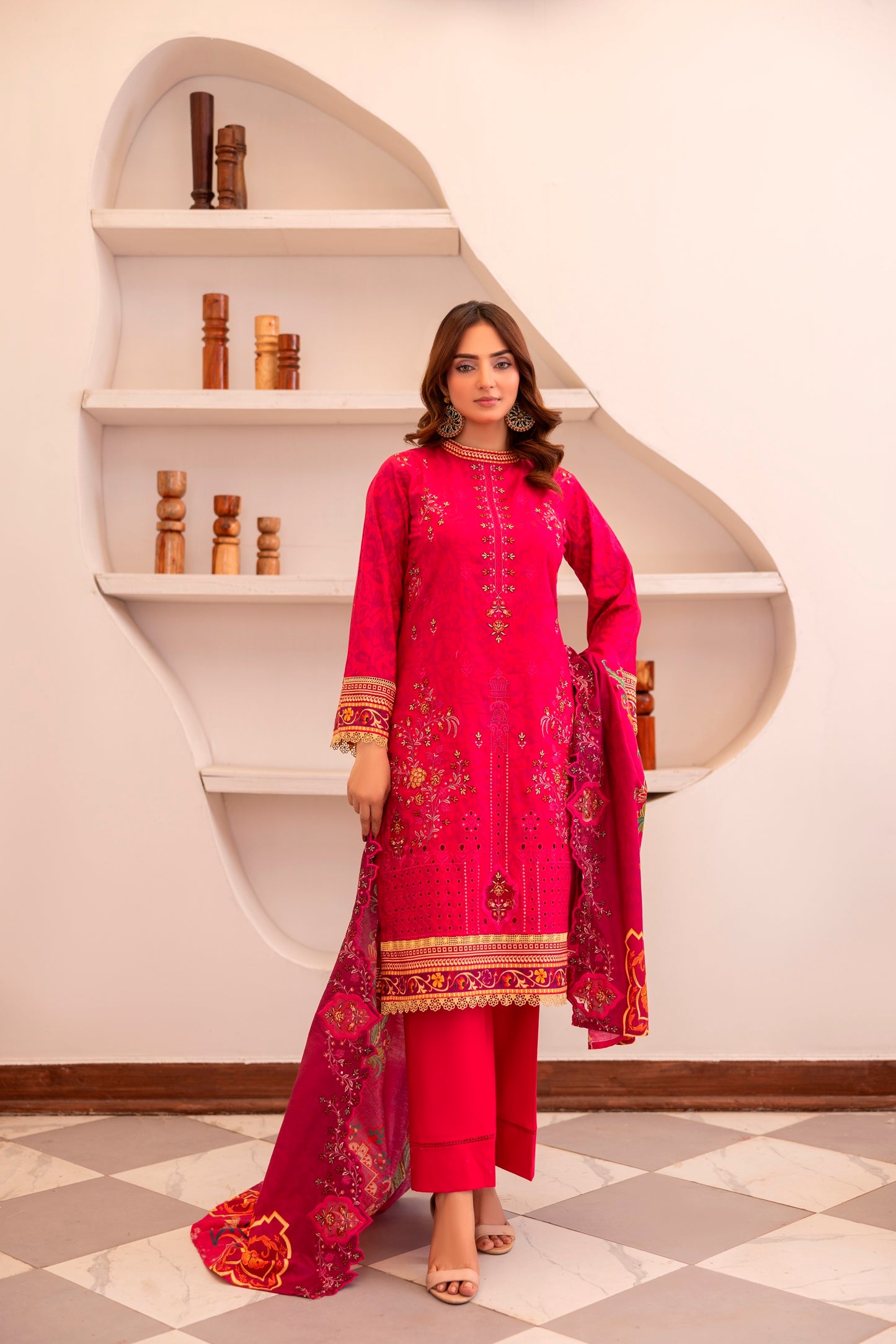 LZ0029 Royal Embroidery Collection | 3-PCS | Unstitched