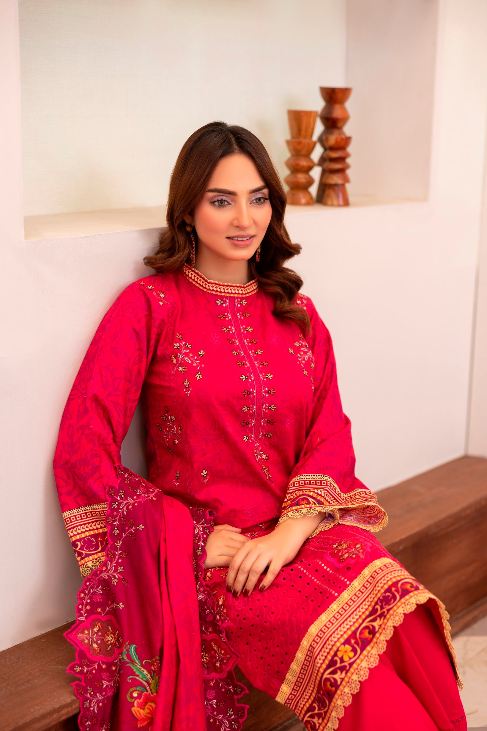 LZ0029 Royal Embroidery Collection | 3-PCS | Unstitched