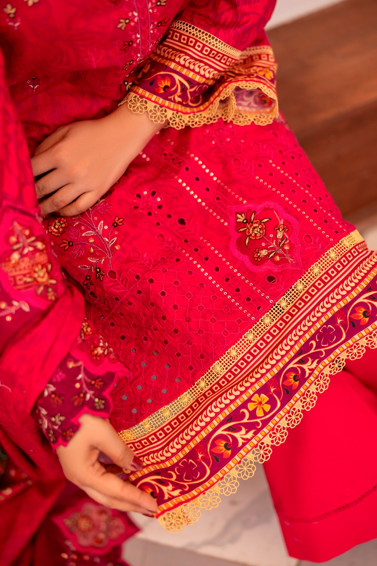 LZ0029 Royal Embroidery Collection | 3-PCS | Unstitched