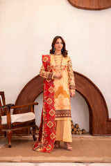 LZ0030 khadar suit Royal Embroidery Collection | 3-PCS | Unstitched