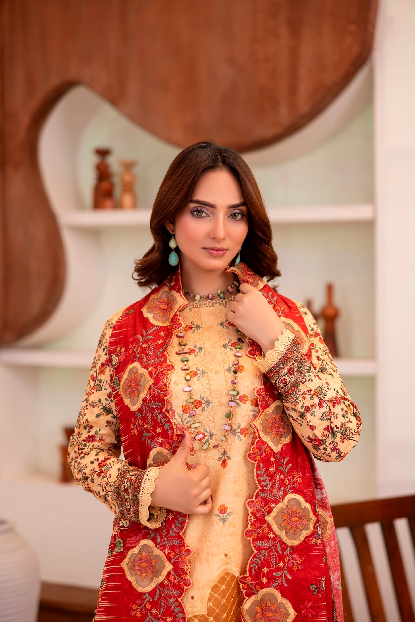 LZ0030 khadar suit Royal Embroidery Collection | 3-PCS | Unstitched