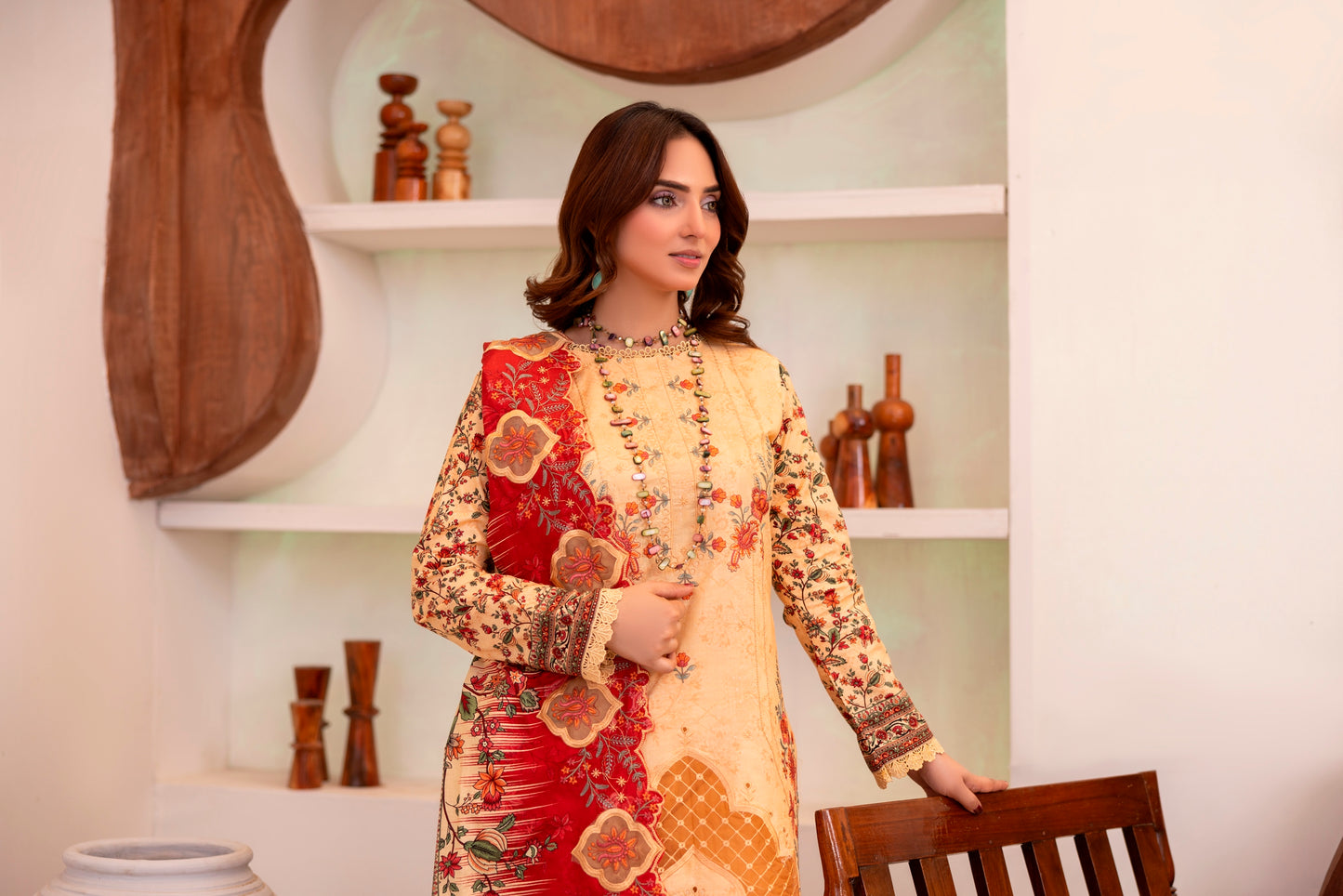 LZ0030 khadar suit Royal Embroidery Collection | 3-PCS | Unstitched