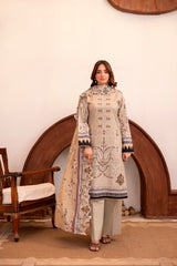 LZ0031 khadar suit Royal Embroidery Collection | 3-PCS | Unstitched