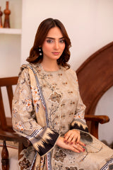 LZ0031 khadar suit Royal Embroidery Collection | 3-PCS | Unstitched