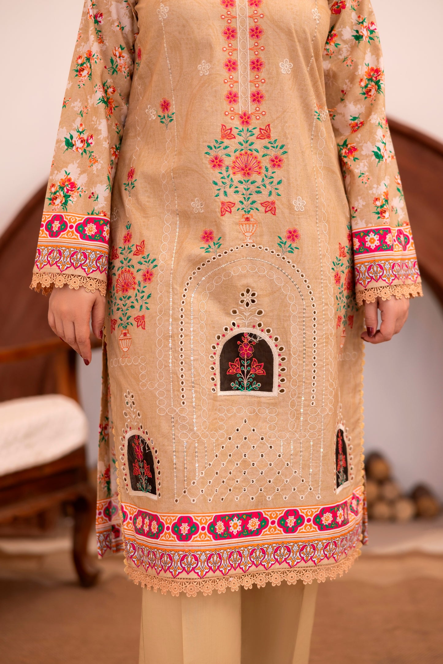 LZ0032 khadar suit Royal Embroidery Collection | 3-PCS | Unstitched