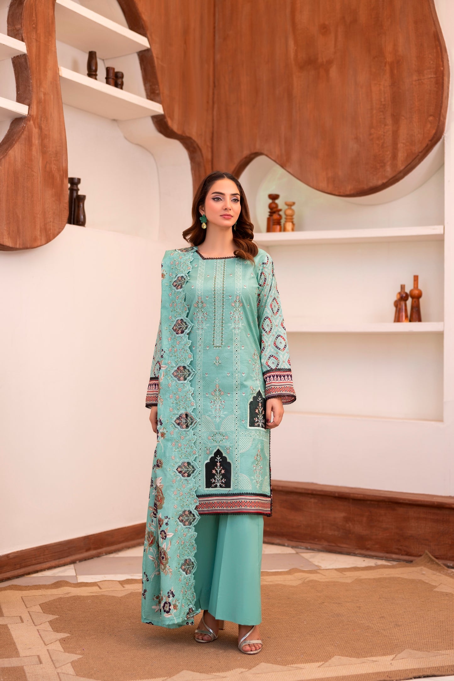 LZ0033 khadar suit Royal Embroidery Collection | 3-PCS | Unstitched