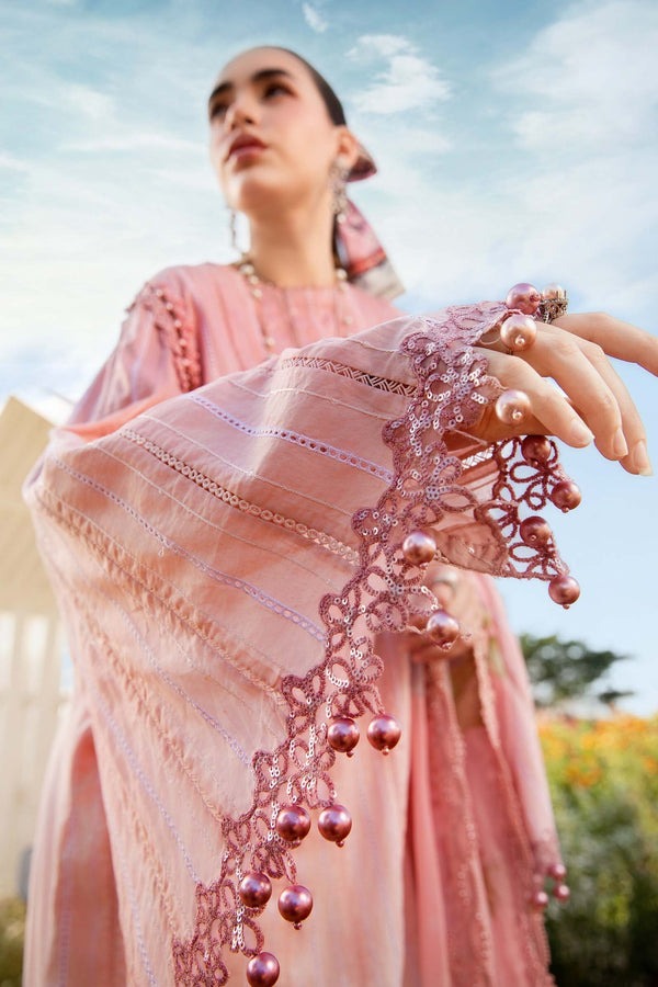LZ0202-Digital Lawn 3-Piece Print Set with Bana Dora Voile Dupatta