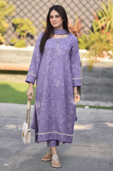 LZ0154-Breeze 3PC Lawn Embroidered Suit