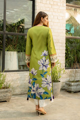 LZ0093Digital Print Linen Allover 3 Piece Unstitched