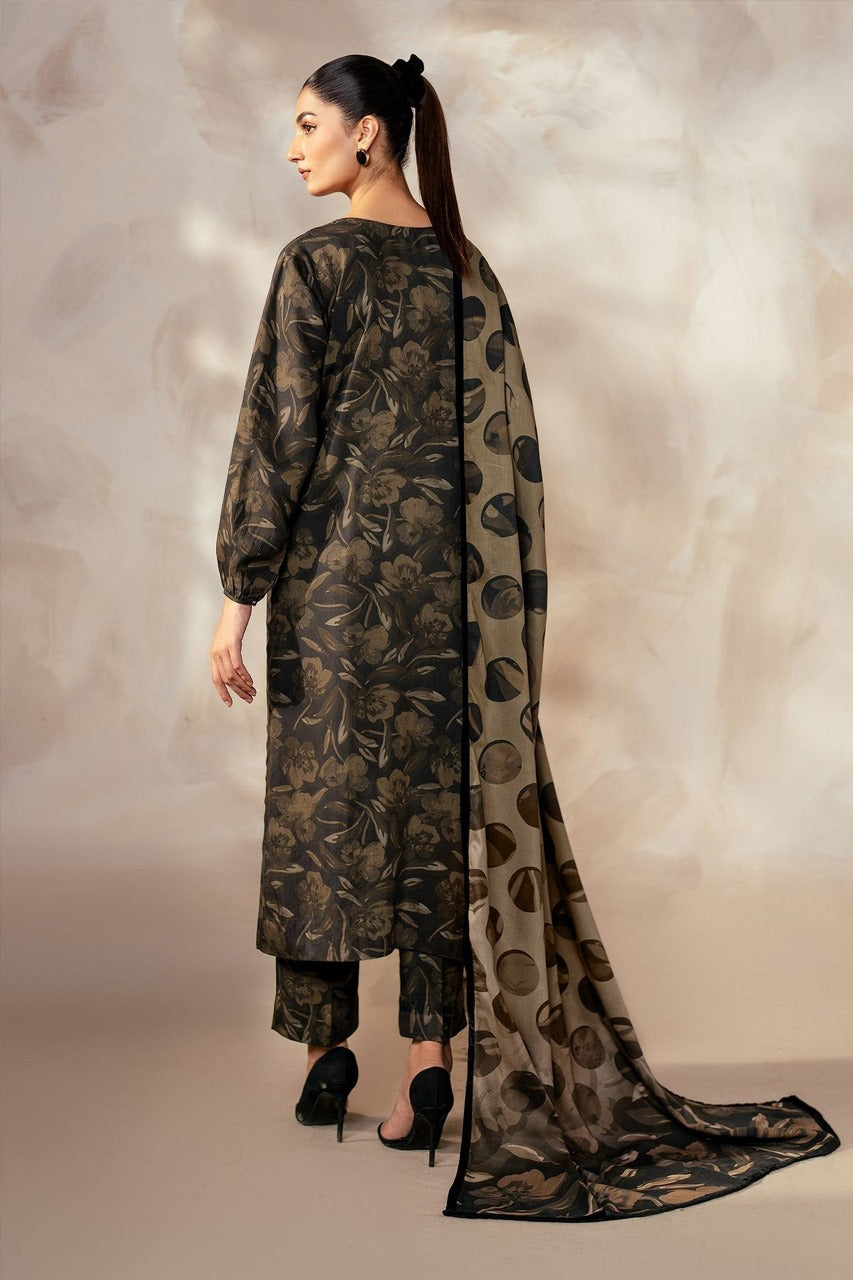 LZ0089 Digital Print Linen Allover 3 Piece Unstitched