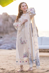 Qalamkar 3 Piece Chickenkari Embroidered Lawn Suit unstitch LZ997