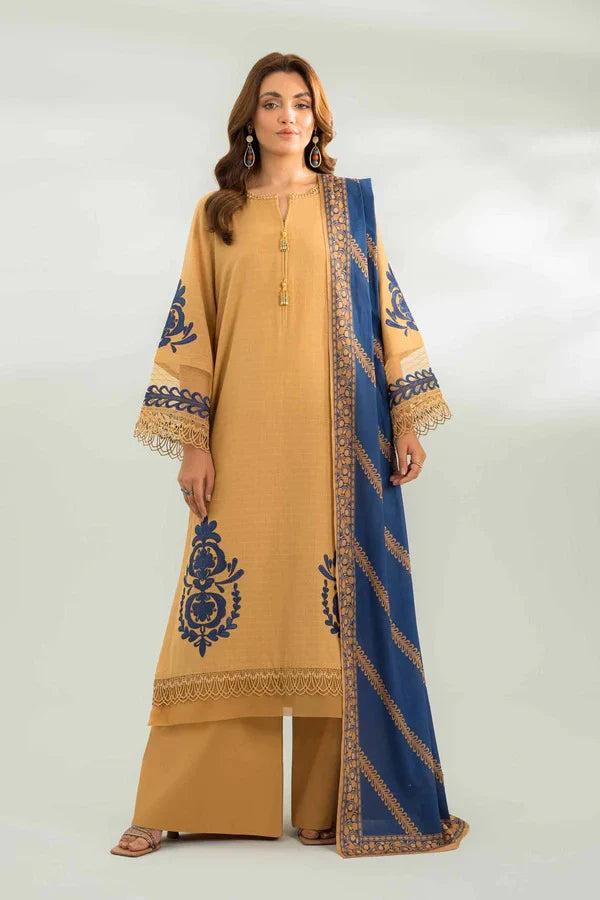 UMMER 3PC Lawn Heavy Embroidered Shirt LZ2051