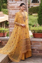 Unstitched Bareeze Embroidered Lawn Dress & Chiffon Duppata 3PC LZ2011
