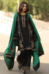 LZ1246 3-PC Unstitched Dhanak Embrioded CSW5-06