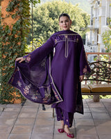 URGE-3PC SUMMER LAWN EMBROIDERED SHIRT AND EMBROIDRED SLEEVES LZ2016