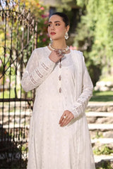 Bareeze Embroidered Summer 3 Piece lawn dress with embroidered chiffon dupatta LZ2001