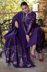 URGE-3PC SUMMER LAWN EMBROIDERED SHIRT AND EMBROIDRED SLEEVES LZ2016