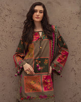 LZ1223- Charizma - Winter 3PC Karandi Digital Print Dress