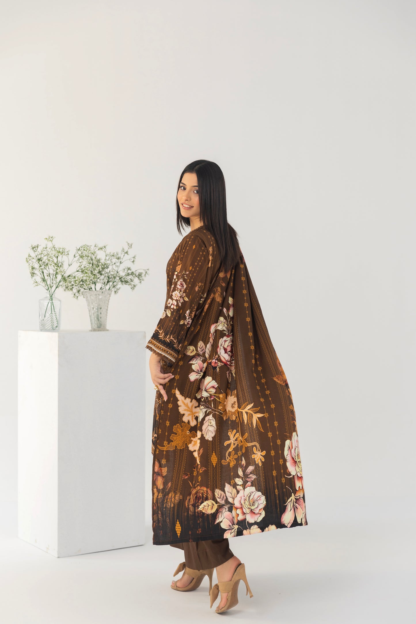 LZ005 Staple Bana Dora Emb Collection | 3-PCS | Unstitched