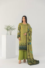 LZ006 Staple Bana Dora Emb Collection | 3-PCS | Unstitched