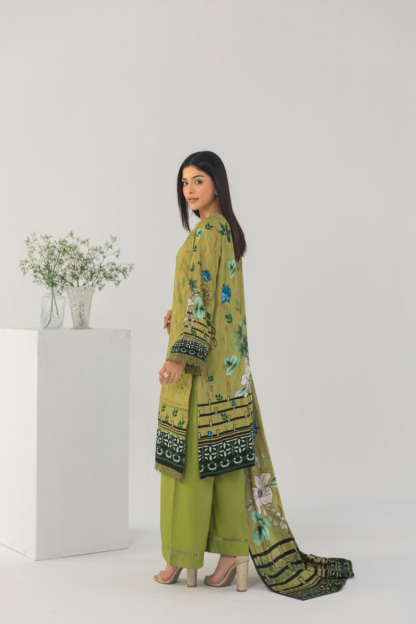 LZ006 Staple Bana Dora Emb Collection | 3-PCS | Unstitched