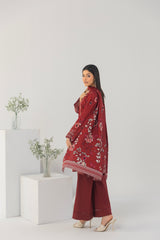 LZ007 Staple Bana Dora Emb Collection | 3-PCS | Unstitched