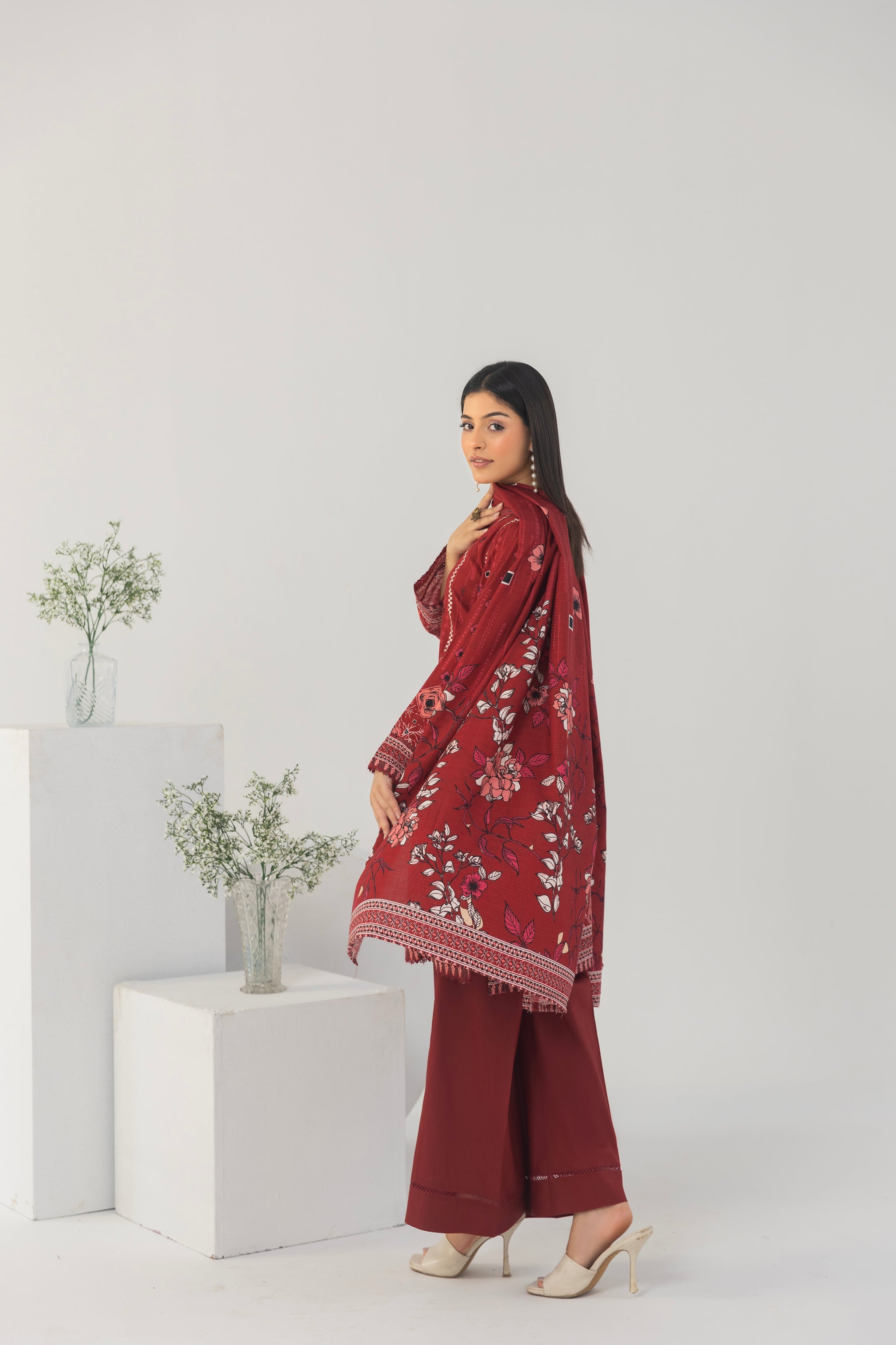 LZ007 Staple Bana Dora Emb Collection | 3-PCS | Unstitched