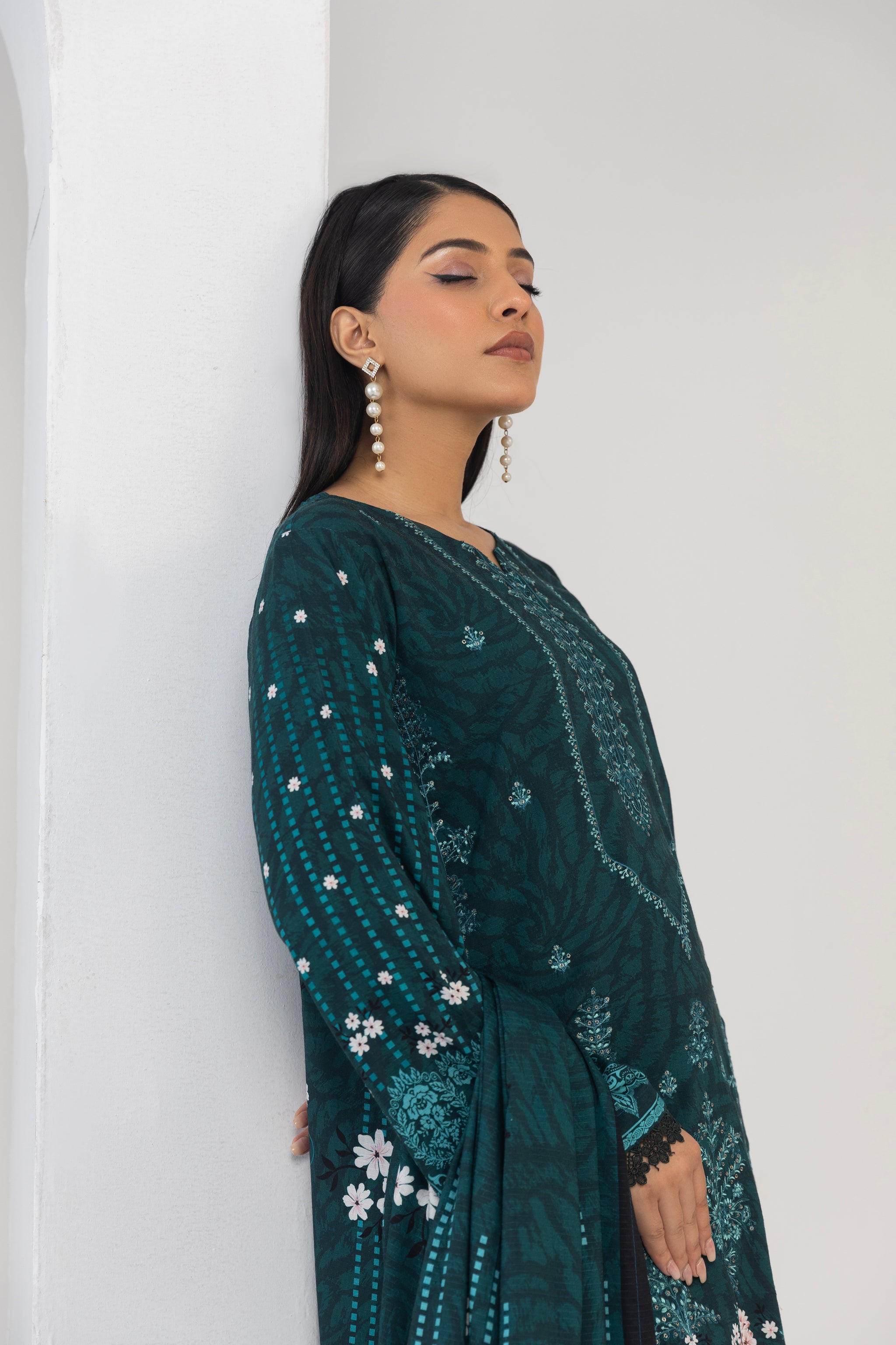 LZ0010 Staple Bana Dora Emb Collection | 3-PCS | Unstitched