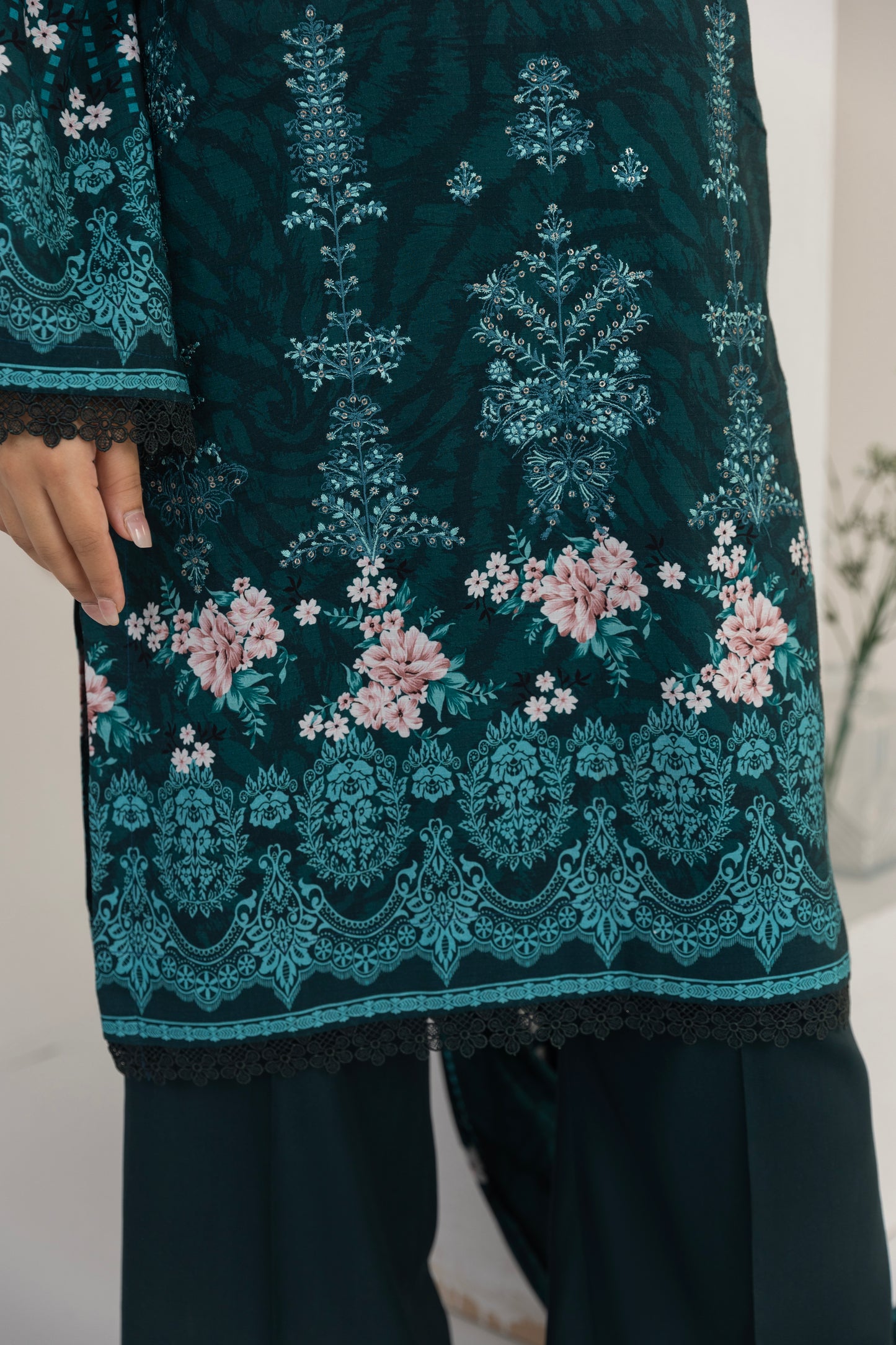 LZ0010 Staple Bana Dora Emb Collection | 3-PCS | Unstitched