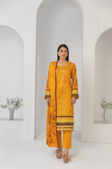 LZ0011 Staple Bana Dora Emb Collection | 3-PCS | Unstitched