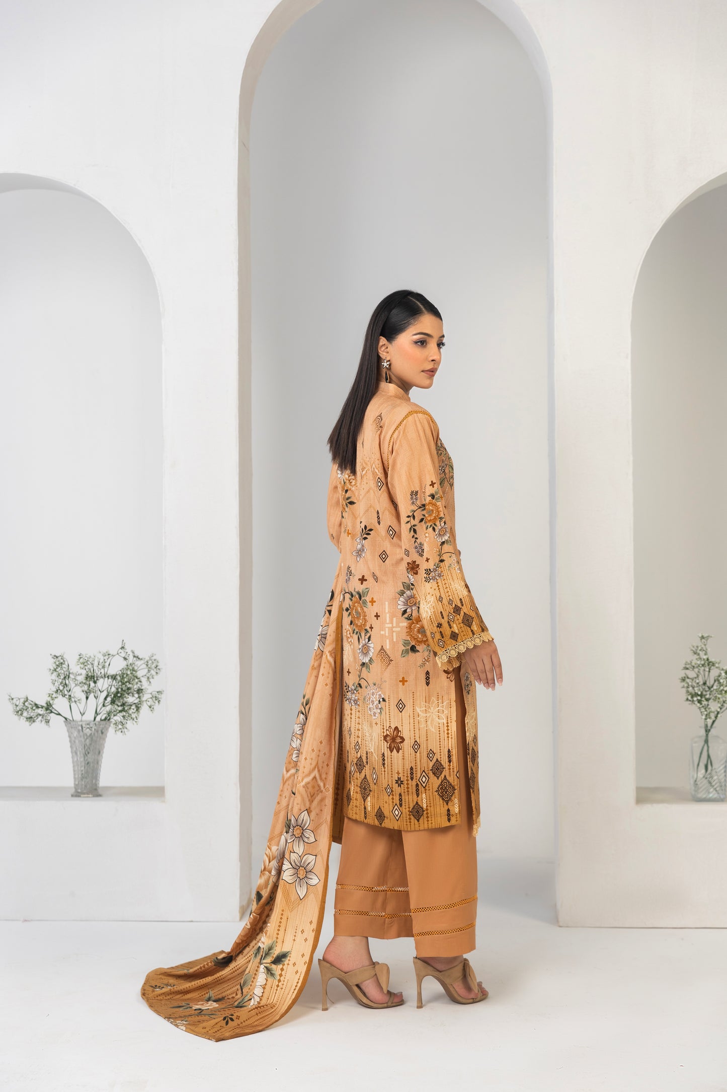 LZ0012 Staple Bana Dora Emb Collection | 3-PCS | Unstitched