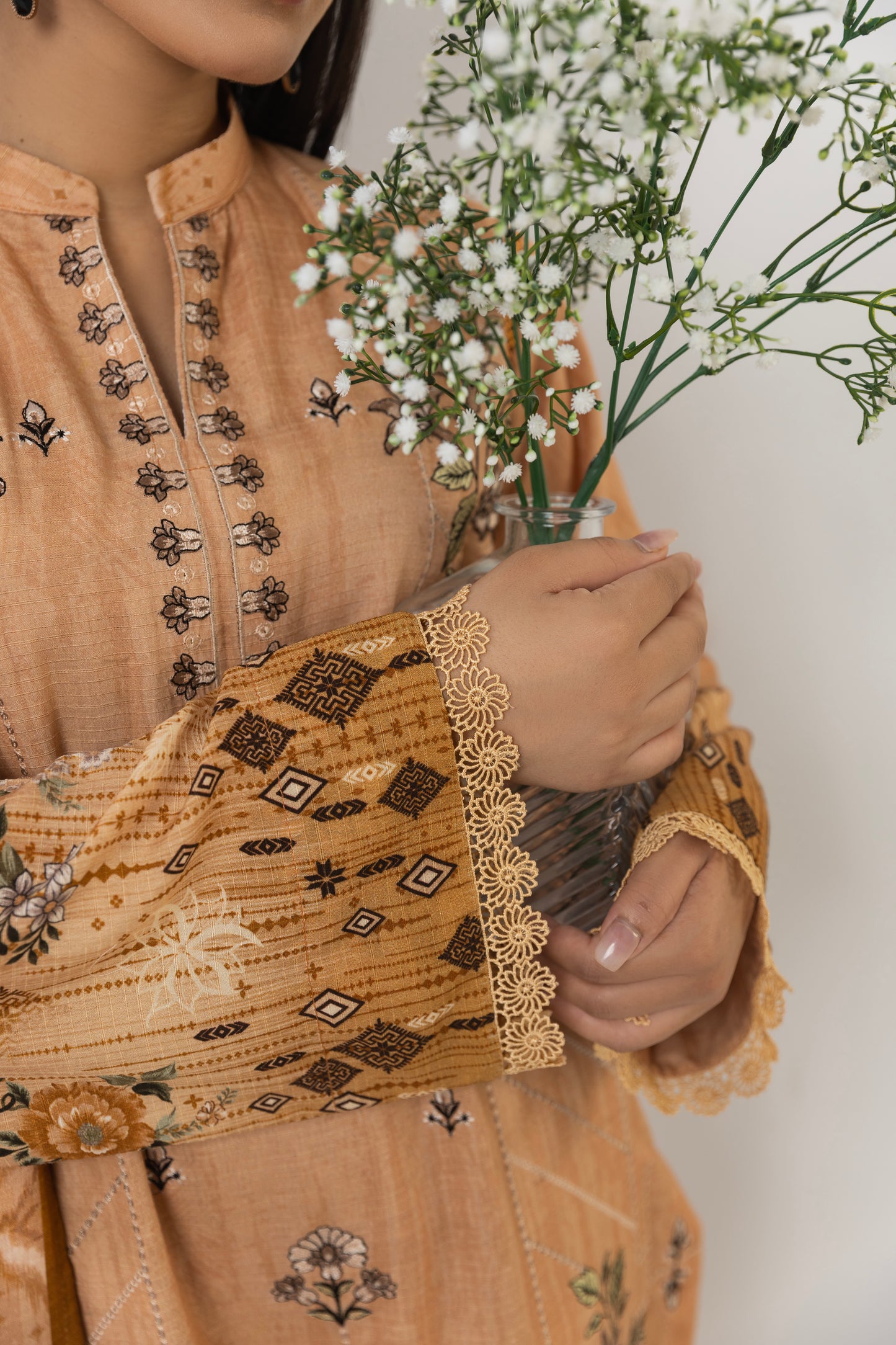 LZ0012 Staple Bana Dora Emb Collection | 3-PCS | Unstitched