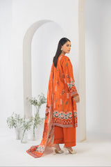 LZ0013 Staple Bana Dora Emb Collection | 3-PCS | Unstitched