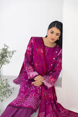 LZ0014 Staple Bana Dora Emb Collection | 3-PCS | Unstitched