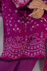 LZ0014 Staple Bana Dora Emb Collection | 3-PCS | Unstitched