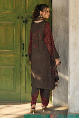 LZ1252- Charizma - Winter 3PC Karandi Digital Print Dress