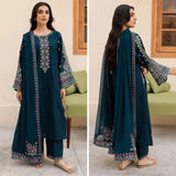 Sapphire 3PC Lawn Embroidered Suit LZ111