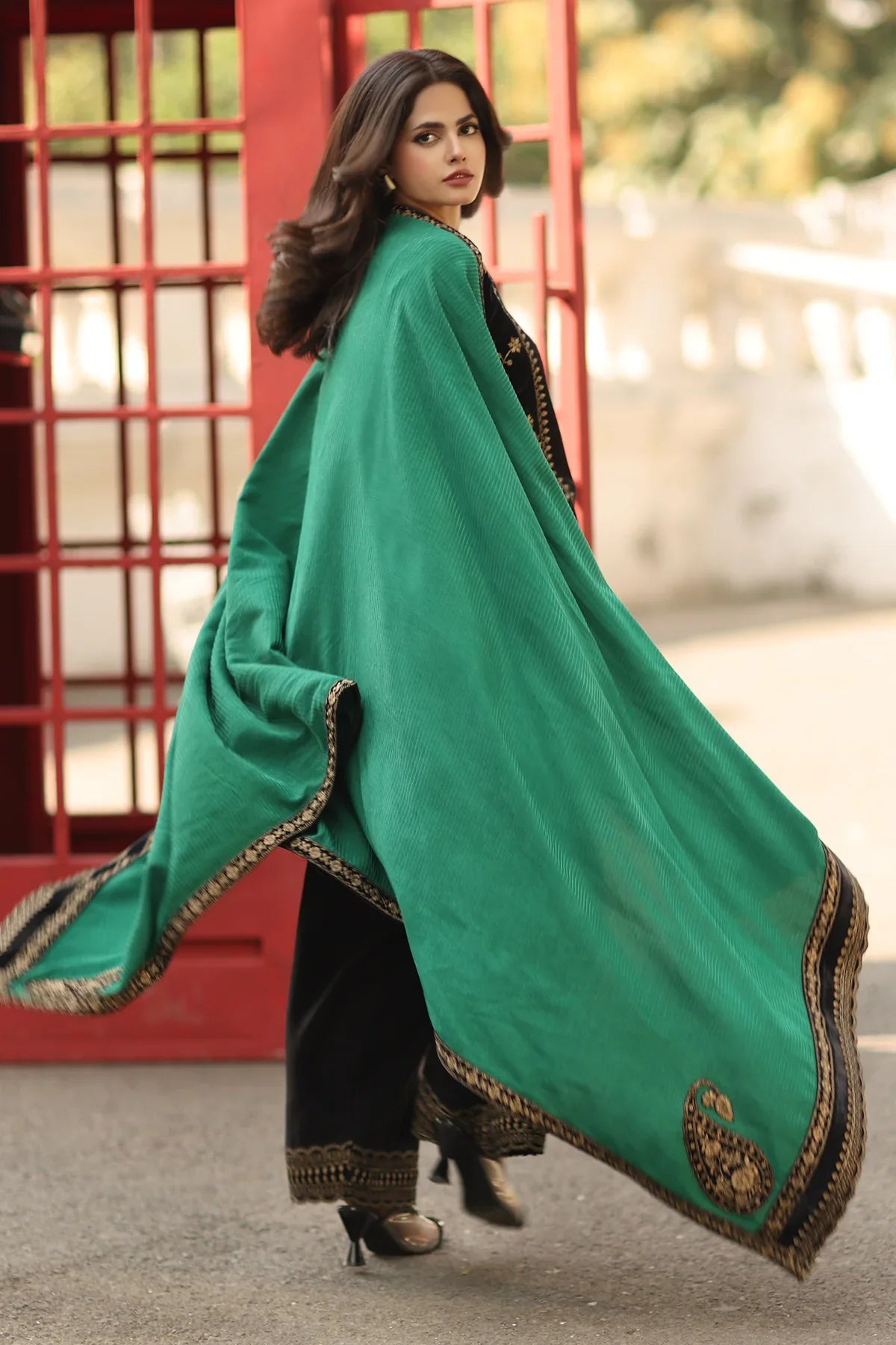 LZ1246 3-PC Unstitched Dhanak Embrioded CSW5-06
