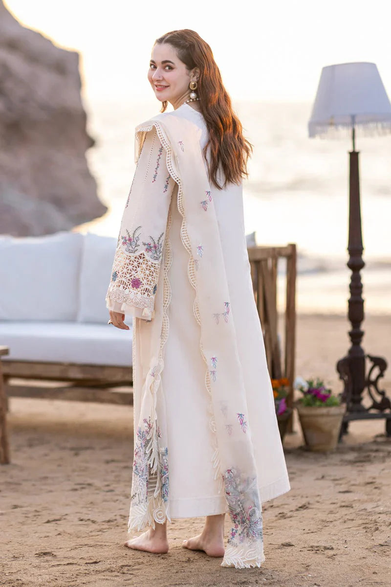 Qalamkar 3 Piece Chickenkari Embroidered Lawn Suit unstitch LZ997