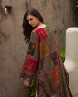 LZ1223- Charizma - Winter 3PC Karandi Digital Print Dress