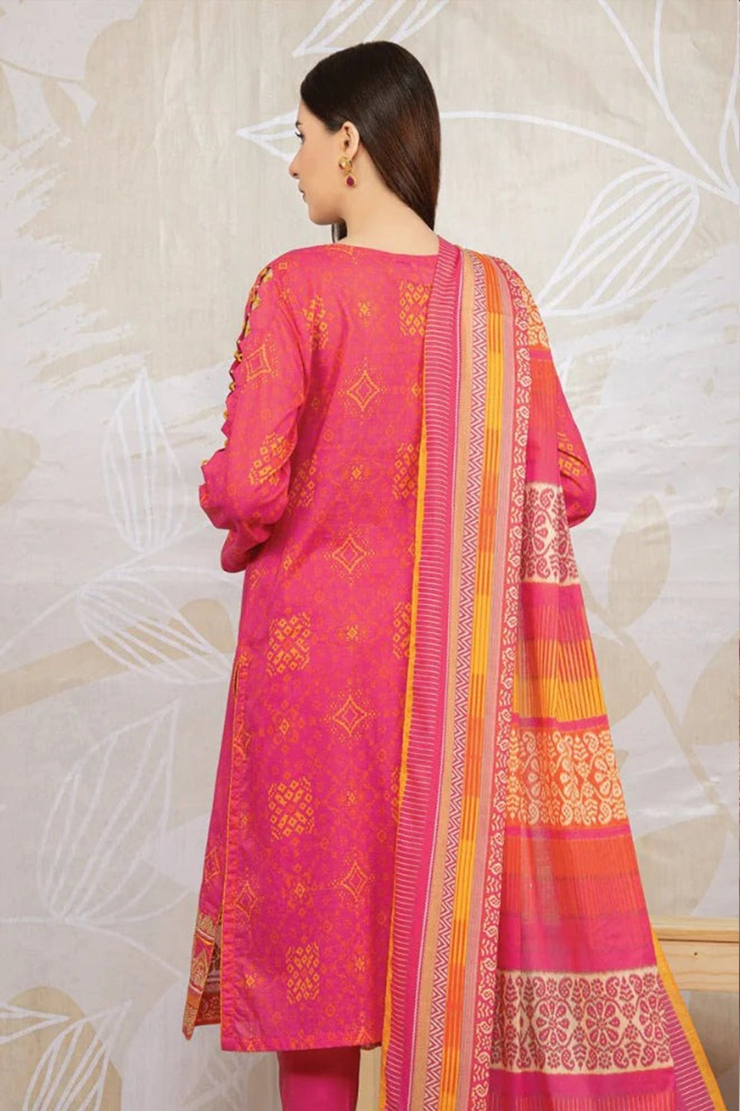 LZ0091 Digital Print Linen Allover 3 Piece Unstitched