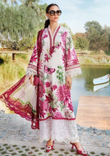 LZ0204-Digital Lawn 3-Piece Print Set with Bana Dora Voile Dupatta