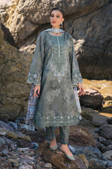 LZ0085 Digital Print Dhanak 3 Piece Unstitched