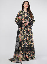 LZ0178-SUMMER 3PC Lawn Embroidered Shirt With Organza Embroidered Dupatta