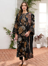 LZ0174-SUMMER 3PC Lawn Embroidered Shirt With Organza Embroidered Dupatta